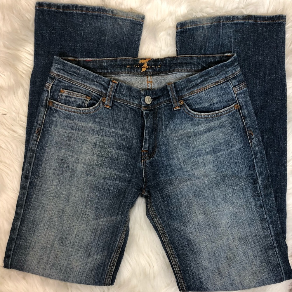 7 for all man kind FLYNT dark wash jeans